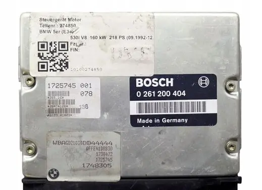BMW 5 E34 Engine control unit/module 0261200404