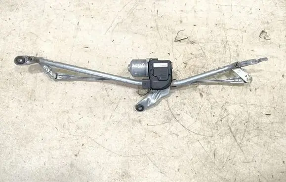 Front wiper linkage and motor