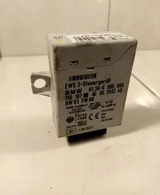 BMW 3 E46 Immobilizer control unit/module 61356905666 05393245 110187