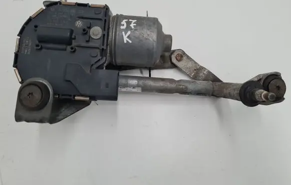 Volkswagen Touran I Front wiper linkage and motor 1T0955119C 0390241785 1T0955023E