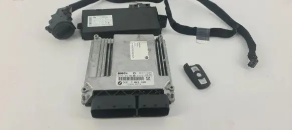 BMW 5 E60 E61 Engine ECU kit and lock set 7803369 6943814 6954722
