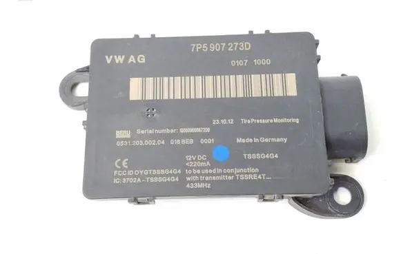 Porsche Cayenne (92A) Tire pressure control unit 7P5907273D