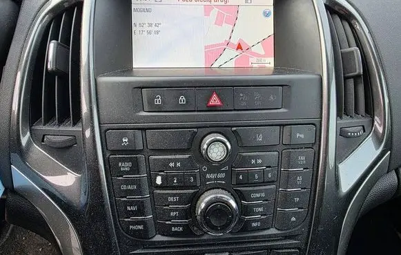Opel Astra J Radio/GPS head unit trim 