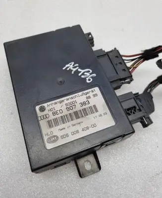 Audi A4 S4 B6 8E 8H Tow bar trailer control unit/module 8E0907383