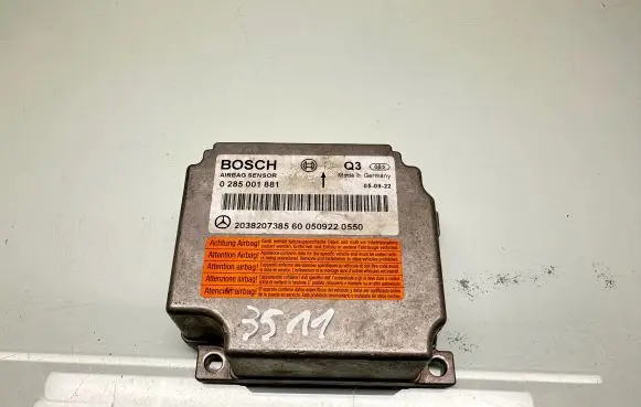 Mercedes-Benz C W203 Airbag control unit/module 2038207385 0285001881 0509220550