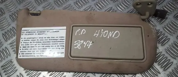 Hyundai Santa Fe Sun visor