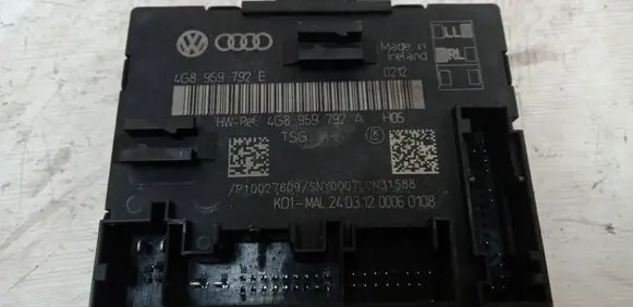 Audi A6 S6 C7 4G Door control unit/module 4G8959792A 4G8959792E