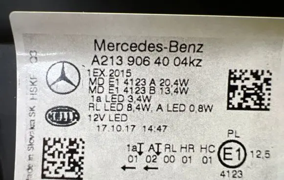 Mercedes-Benz E W213 Headlight/headlamp