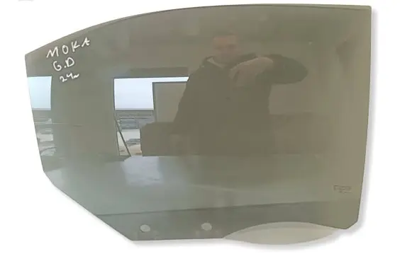 Opel Mokka B Rear door window glass DOT39AS3M406 E000189 43R0012087
