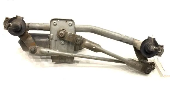 Front wiper linkage and motor