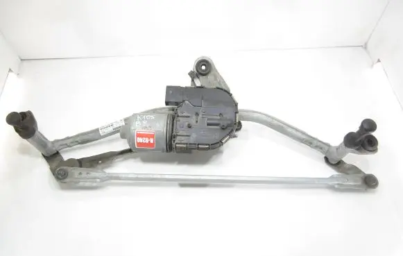 Front wiper linkage and motor