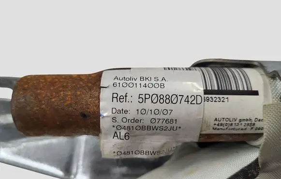 Seat Toledo III (5P) Roof airbag 5P0880742D