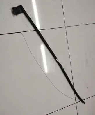 Rear door glass trim molding
