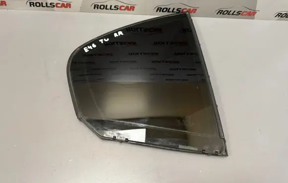 Rear vent window glass