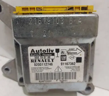 Renault Trafic II (X83) Airbag control unit/module 8200112746 91167362 550790700