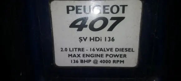 Peugeot 407 Engine DW10BTED RHR 20HDI136