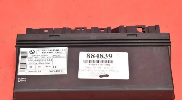 BMW 5 E60 E61 Comfort/convenience module 6974310