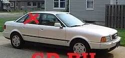 Audi 80 90 B3 Rear door window glass 893845025D