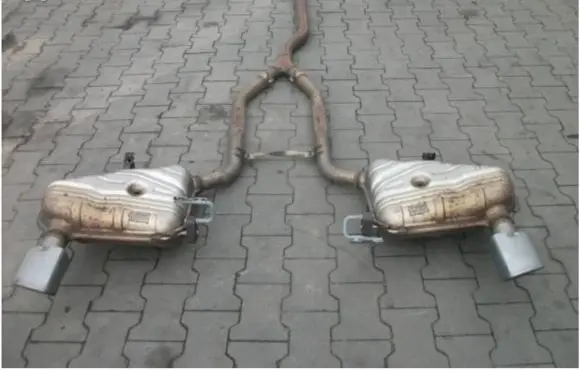 Mercedes-Benz ML W164 Exhaust gas pipe 
