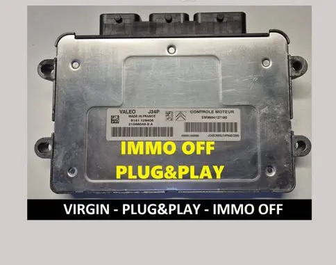 Peugeot 207 Engine control unit/module 9664127180 215860489A 8141129406