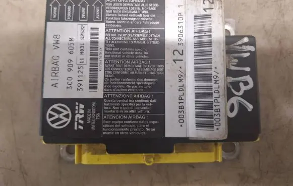 Volkswagen PASSAT B6 Airbag control unit/module 3C0909605M