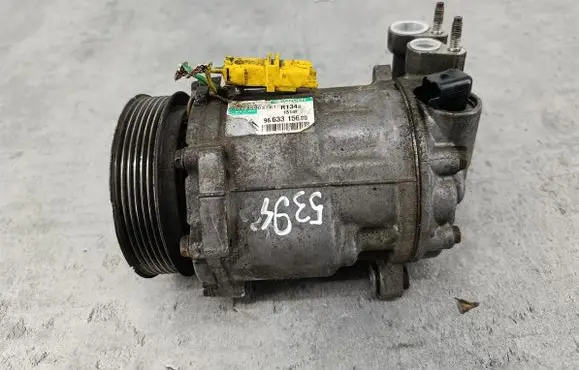 Peugeot 607 Air conditioning (A/C) compressor (pump) 9663315680