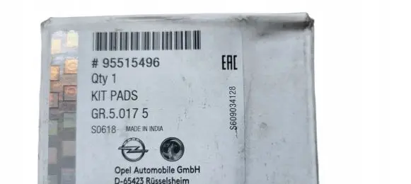 Opel Agila B Brake pads (rear) 