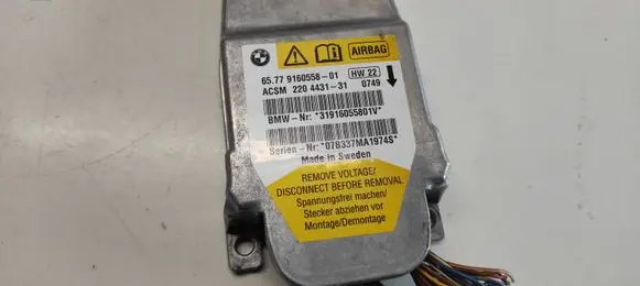 BMW 5 E60 E61 Airbag control unit/module 6577916055801 220443131 0749
