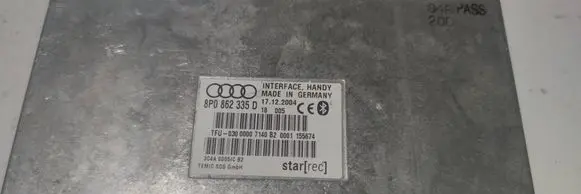 Audi A4 S4 B7 8E 8H Bluetooth control unit module 8P0862335D 3C4A0005JCB2 3C4A00051CB