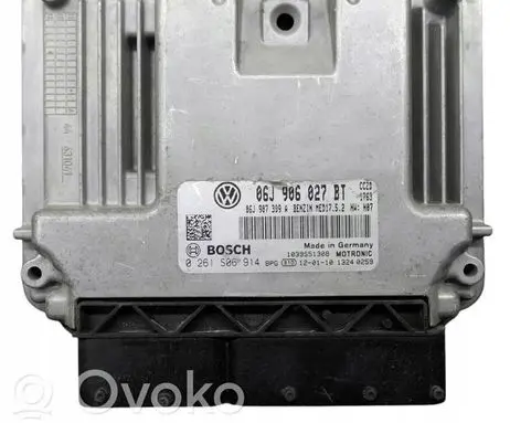 Skoda Superb B6 (3T) Engine control unit/module ECU 06J906027BT