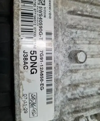Ford Mondeo MK IV Engine control unit/module 7G9112A650EG 5WS40590GT