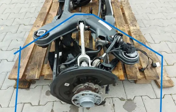 Mercedes-Benz GLC C254 Rear suspension assembly kit set MERCEDESW254ZAWLT