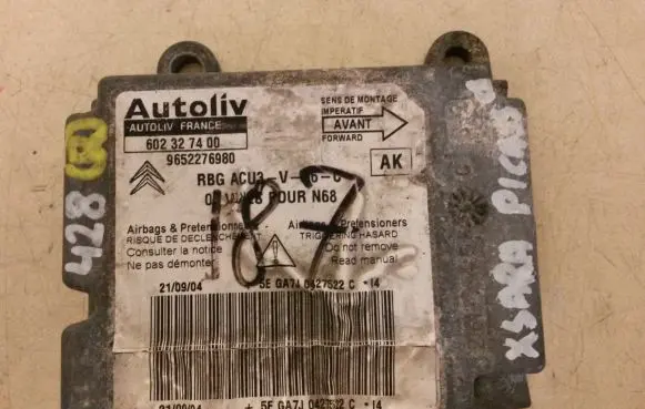 Citroen Xsara Picasso Airbag control unit/module 9652276980 602327400