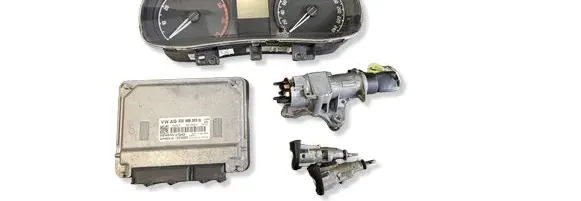 Skoda Fabia Mk2 (5J) Engine ECU kit and lock set 03E906023Q 5WP40853 5J0920801B