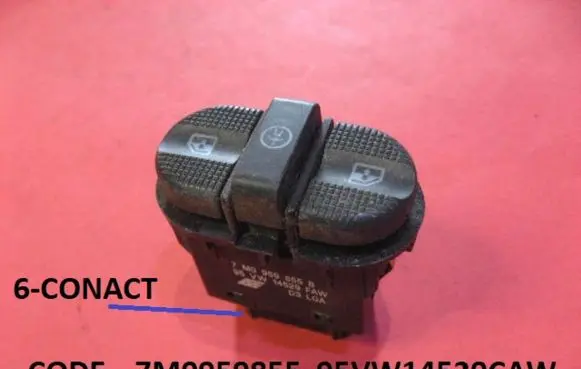 Volkswagen Sharan Electric window control switch 7M0959855 95VW14529CAW
