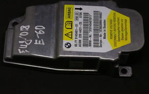 BMW 5 E60 E61 Airbag control unit/module 9145401