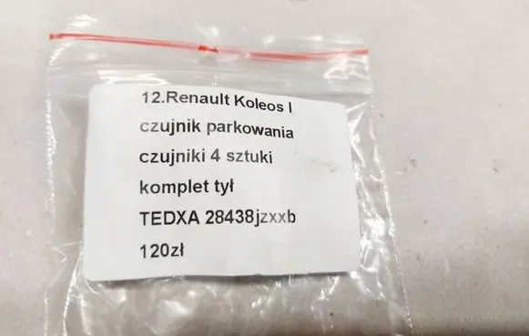 Renault Koleos I Parking PDC sensor 28438JZXXB