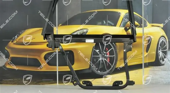 Porsche Cayenne (9PA) Rear door window/glass frame 95553335407