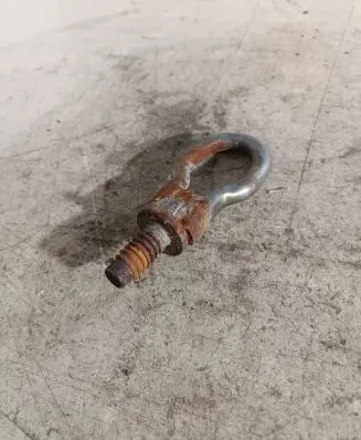 Towing hook eye
