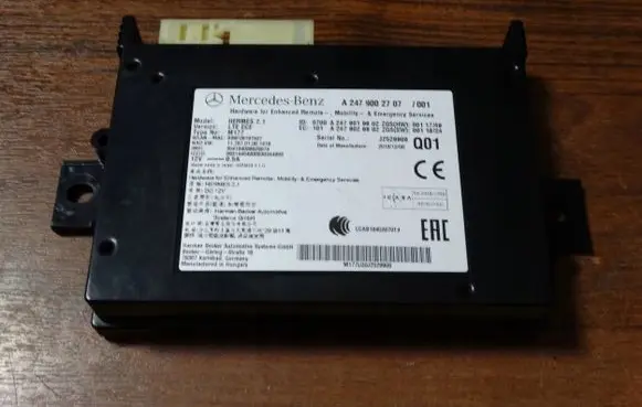 Mercedes-Benz A W177 Trunk lid opening control unit 
