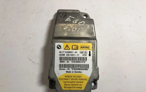 BMW 5 E60 E61 Airbag control unit/module 9160557 6577916055701 31916055701S