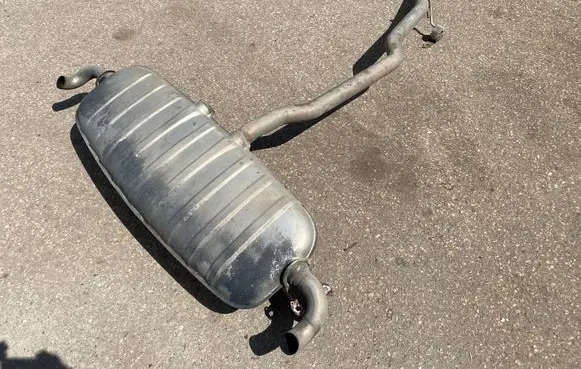 Volkswagen Touareg I Rear muffler/silencer tail pipe 