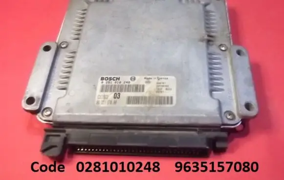 Peugeot 206 Engine control unit/module 0281010248 9635157080