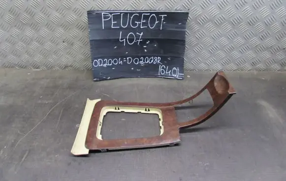 Peugeot 407 Center console decorative trim 9647822077