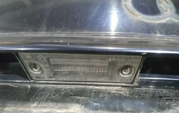Audi A4 S4 B5 8D Number plate light 