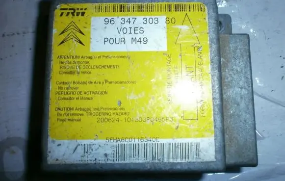 Peugeot Partner Airbag control unit/module 9634730380