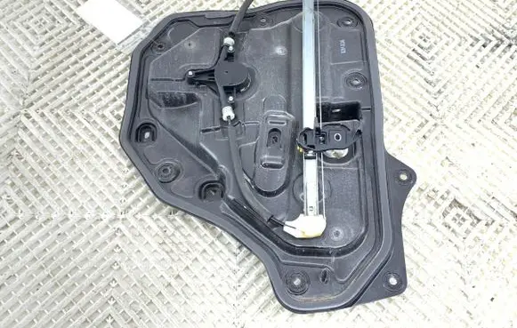 Rear door window regulator with motor
