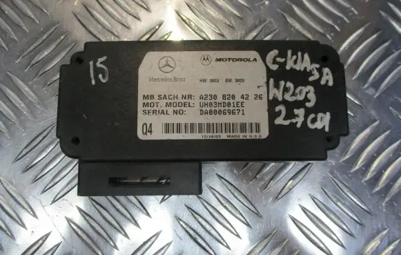 Mercedes-Benz C W203 Voice control module A2308204226