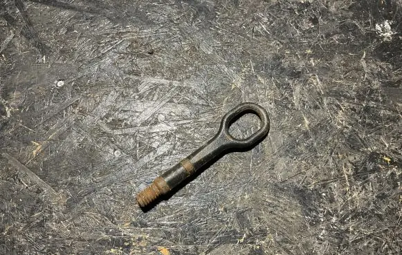 Towing hook eye