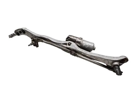 Front wiper linkage and motor